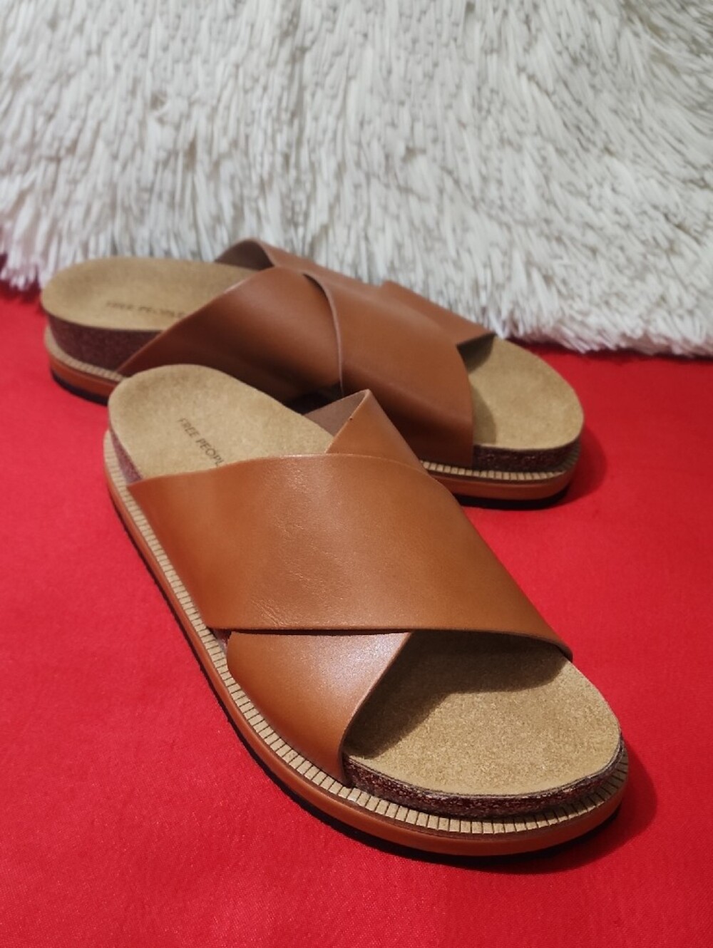 Free PeopleWomen's Sidelines Crossover Slide Sandals